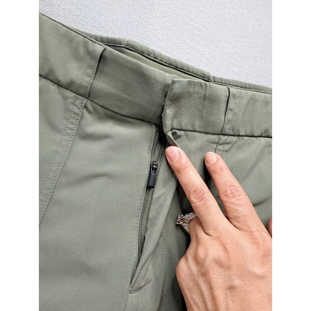 Athleta Tribeca Utility Crop Pants Womens 4 Laurel Olive High Rise - Picture 8 of 16